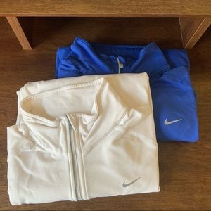 2 Nike Long Sleeve Half Zip